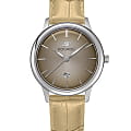Космос Космос Созвездие K 601.12.32  K 601.12.32 кварцевые женские часы  бежевый циферблат, браслет кожаный — вид спереди